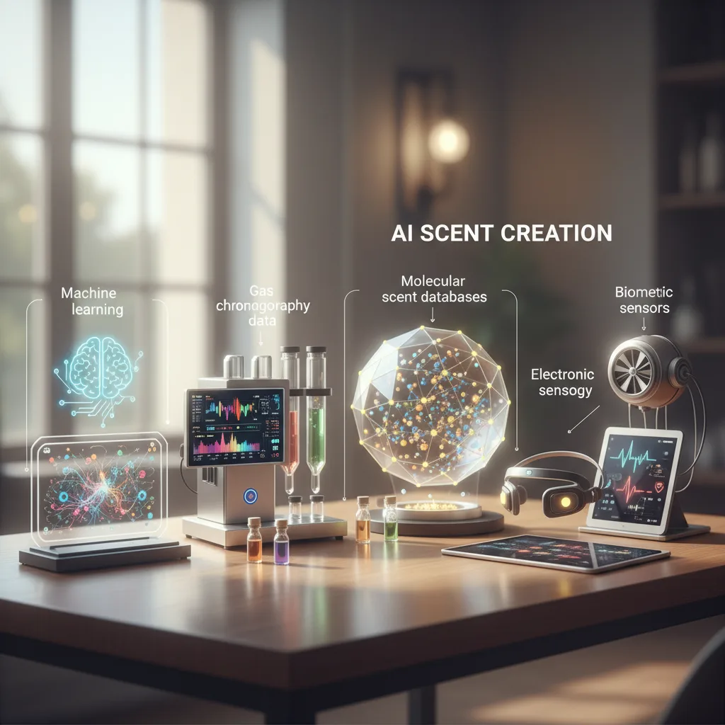 AI Scent Creation digital molecular mapping interface