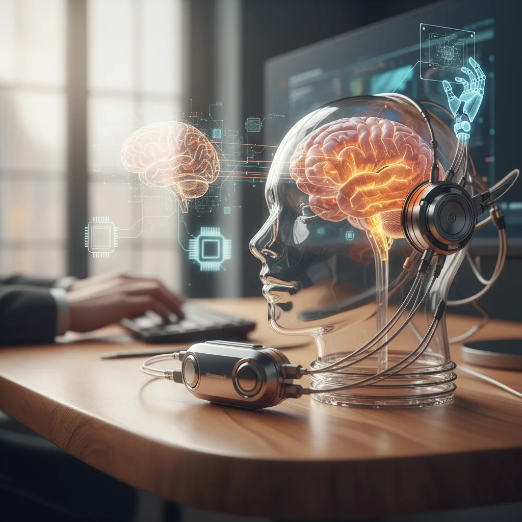 Brain Computer Interface headset illustration