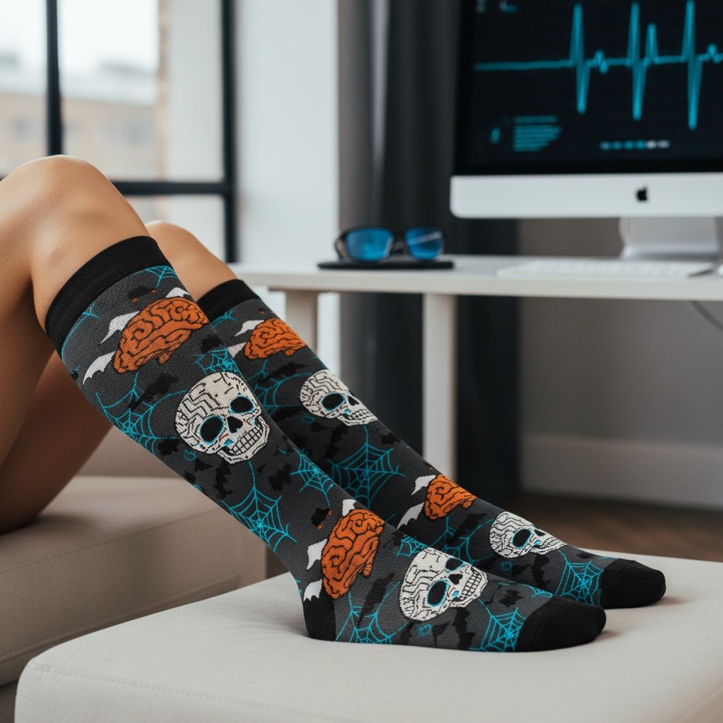 halloween compression socks