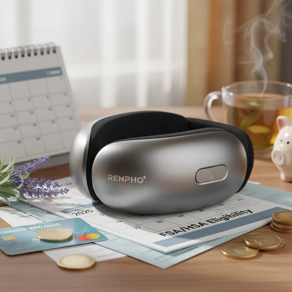 Renpho massagers - Renpho eye massager for digital eye strain relief, illustrating fsa hsa eligibility renpho tax benefits. 5