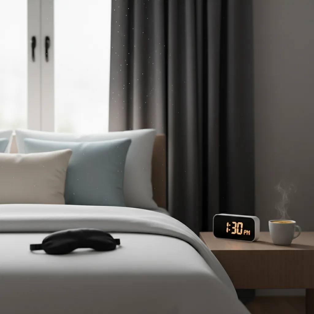 A person utilizing power napping techniques to refresh their mind during the day.