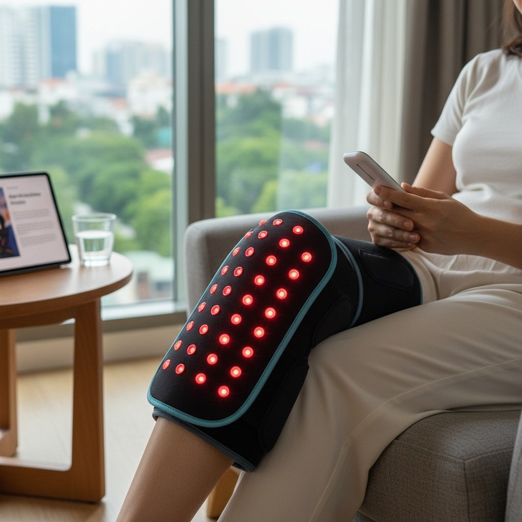 red light therapy knee massager