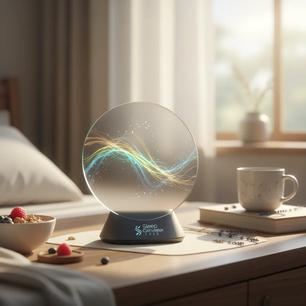 Sleep Calculator showing optimal 90-minute sleep cycles