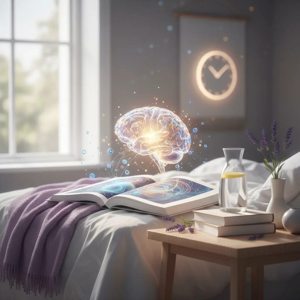 Sleep & Memory: 5 Ways Rest Saves Your Brain’s Data A visual representation of Sleep & Memory showing neural pathways glowing during rest.