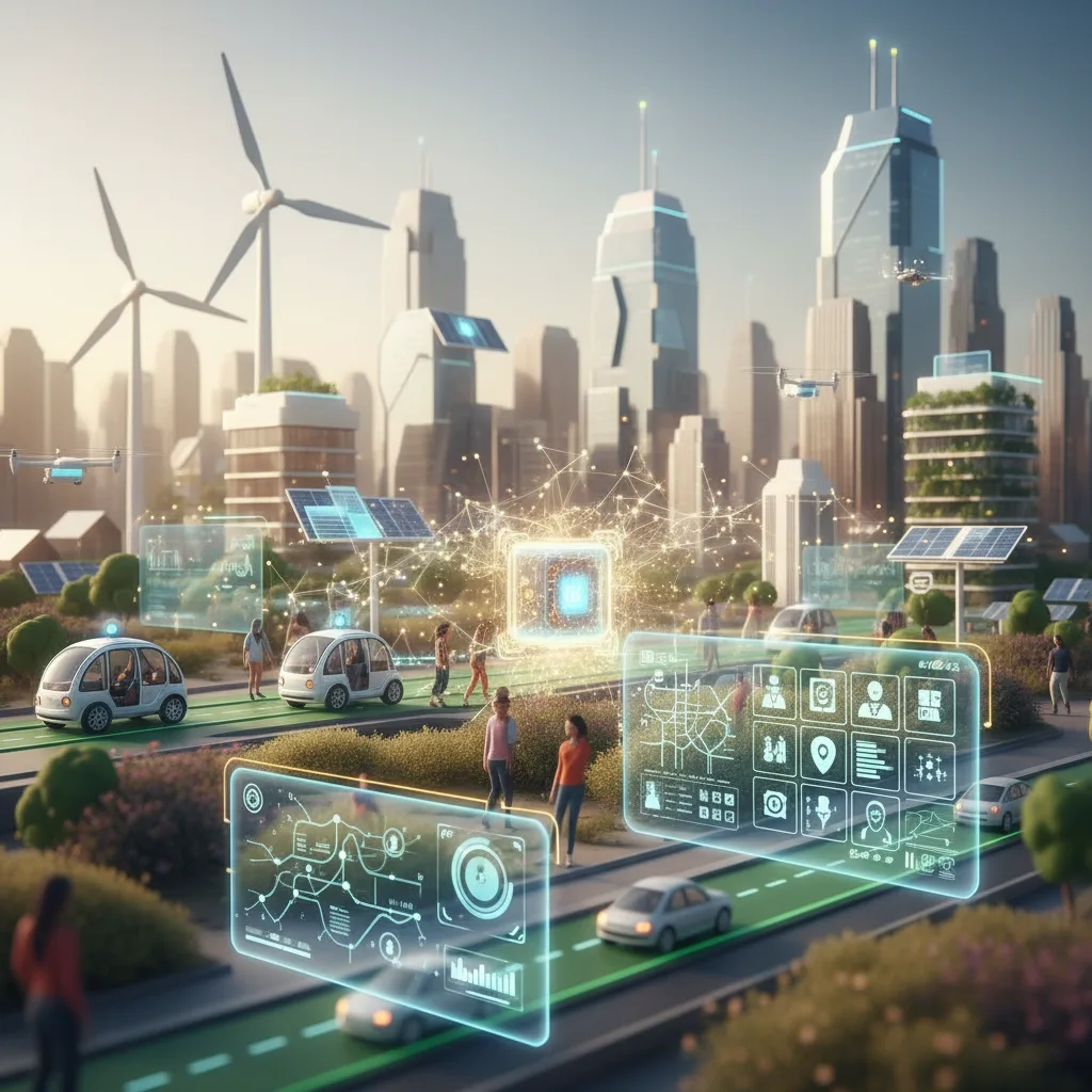 Smart Cities & AI digital infrastructure visualization