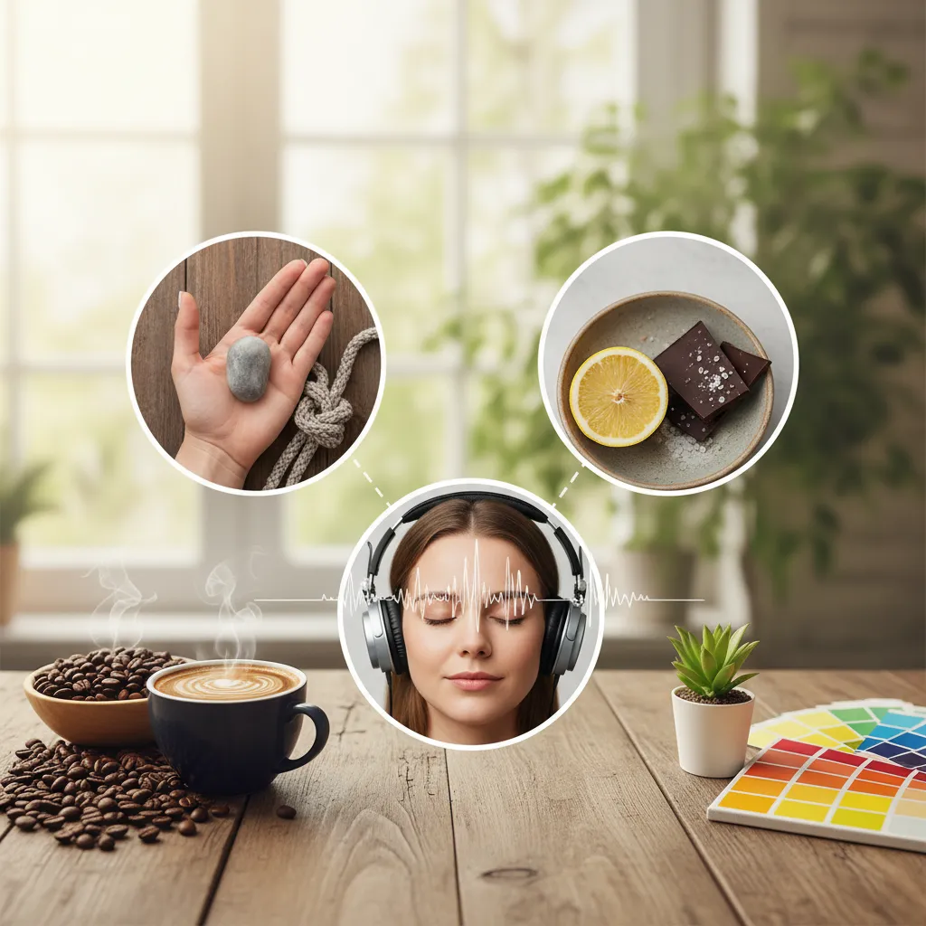 5 Grounding Techniques on How to Stop Dissociating Fast A person practicing grounding techniques to stop dissociating, possibly using the 5-4-3-2-1 method, focusing on senses to reconnect with the present moment.